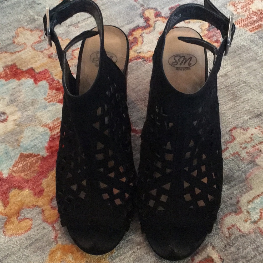 Black block heels!